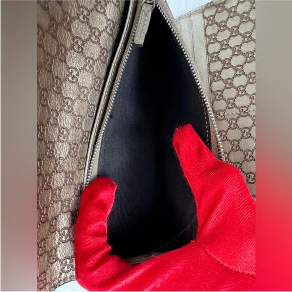 Gucci Metallic Leather Microguccisima Trifold Long Wallet - Picture 10 of 10